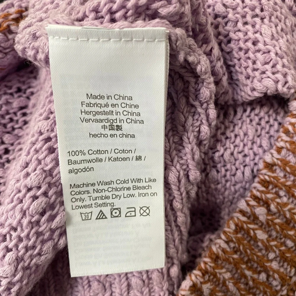 NEW J.Crew Reversible Space Dyed‎ Cardigan Sweater Mauve Purple Small